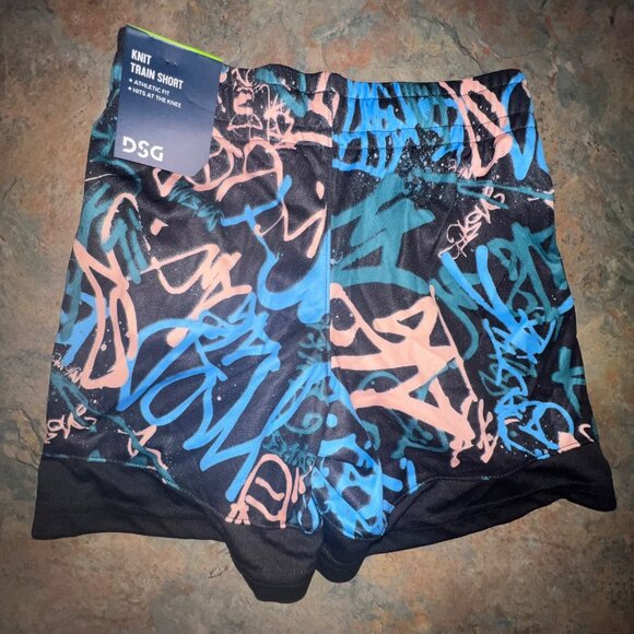 DSG Knit Train Shorts, 2XS,‎  Black/blue - Picture 2 of 9